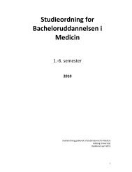 6. semester Medicin - School of Medicine and Health - Aalborg ...