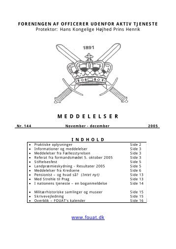 FOUAT - Meddelelser nr. 144 - FOUAT.dk