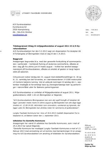 Afgørelse - Lyngby Taarbæk Kommune