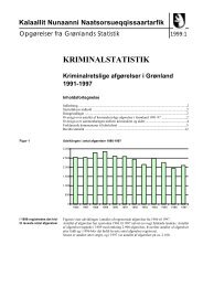 Krimalretslige afgørelser i Grønland 1991 - 1997 - Grønlands Statistik