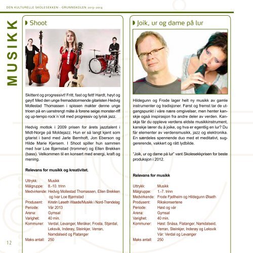Programhefte grunnskole 2013-14 - Den kulturelle skolesekken i ...
