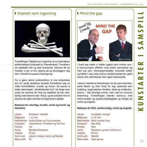 Programhefte grunnskole 2013-14 - Den kulturelle skolesekken i ...
