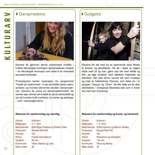 Programhefte grunnskole 2013-14 - Den kulturelle skolesekken i ...