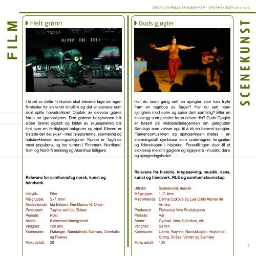 Programhefte grunnskole 2013-14 - Den kulturelle skolesekken i ...
