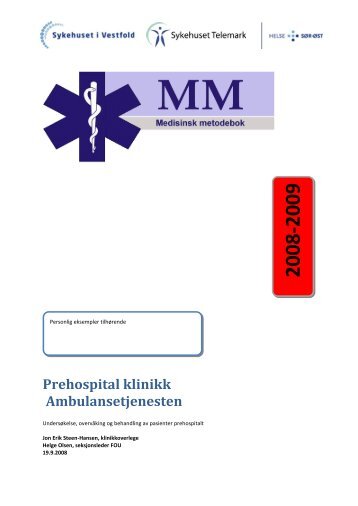 Ambulansetjenesten Prehospital klinikk Sykehuset Telemark og ...