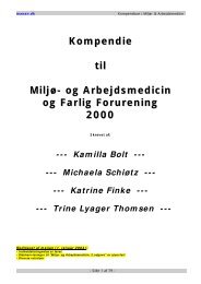 Arbejdsmedicin kompendie - dette er fra www.manan.dk - Effimedicin