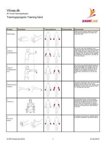 Download træningsprogrammet som PDF her - Viivaa
