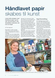 Håndlavet papir skabes til kunst