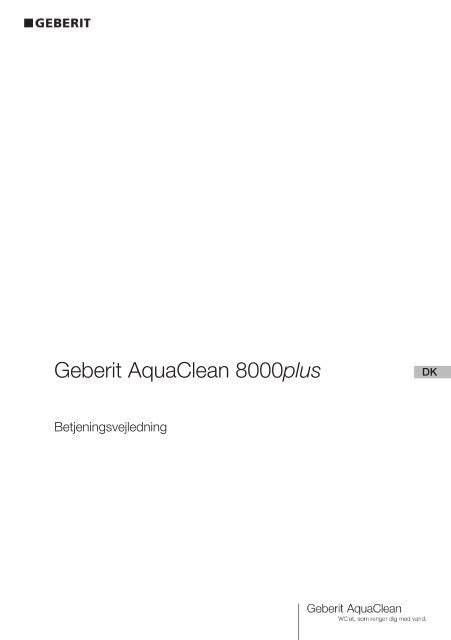 Brugermanual - GEBERIT AquaClean