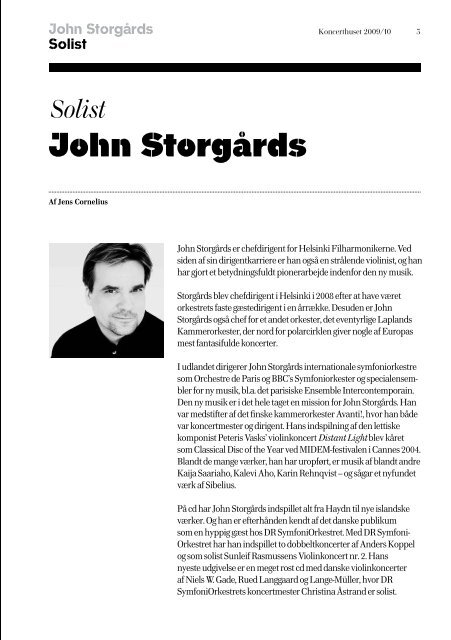 Solist John Storgårds - DR