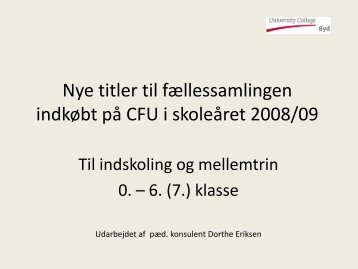 Æblet - CFU Danmark