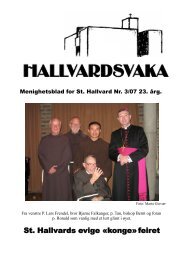 HALLVARDSVAKA Nr. 3/07 - St Hallvard menighet - Den katolske ...