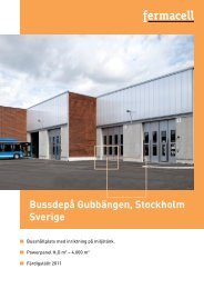 Bussdepå Gubbängen, Stockholm Sverige - Fermacell