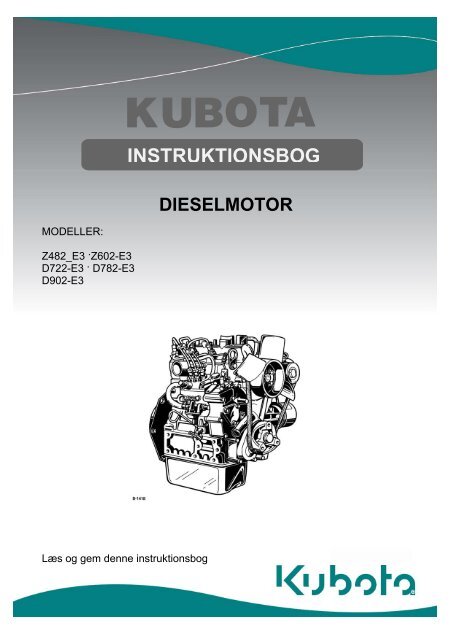 Instruktionsbog til NSM-serien - Kubota Motorer