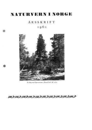 Dokumenter/rapporter/Årsberetning 1960.pdf - Norges ...