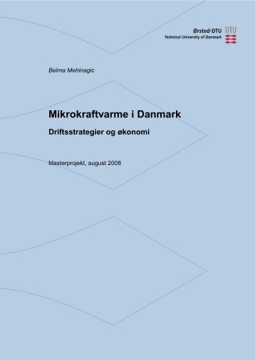 Mikrokraftvarme i Danmark Driftsstrategier og økonomi - Danmarks ...