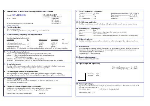 AQUA-PETROSOL - Knud E. Dan A/S