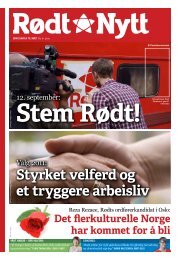 Styrket velferd og et tryggere arbeisliv - Rød Ungdom