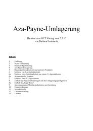 Aza-Payne-Umlagerung, Barbara Swiniarski, 03.05.10
