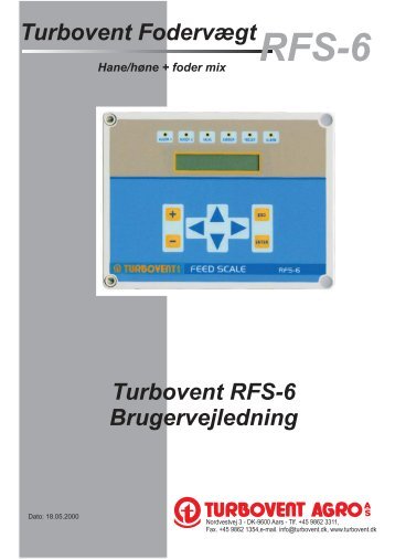 RFS-6 Turbovent Foder og Vægt System - Munters
