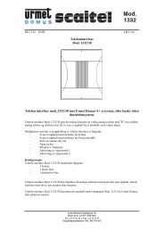 mot analog telefon eller ip mod. 1332/30 - Urmet Domus ...