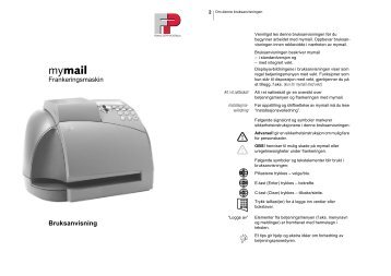 Last ned bruksanvisning til Mymail - Postrom Maskiner AS