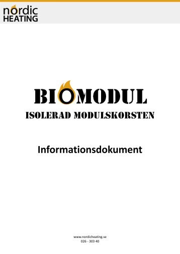 Information om BIOMODUL - Nordic heating