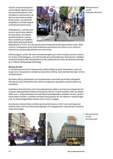 Skilt- og reklameplan for Oslo med vedtekt og juridisk bindende ...