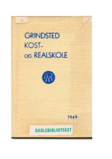 G INDSTED - Grindsted Kost –og Realskoles Elevforening