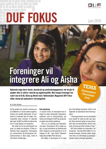 Foreninger vil integrere Ali og Aisha - Dansk Ungdoms Fællesråd