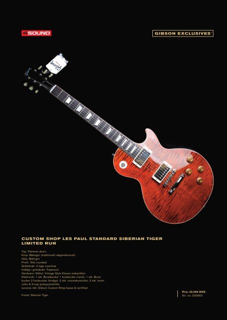 gibson exclusives - 4Sound