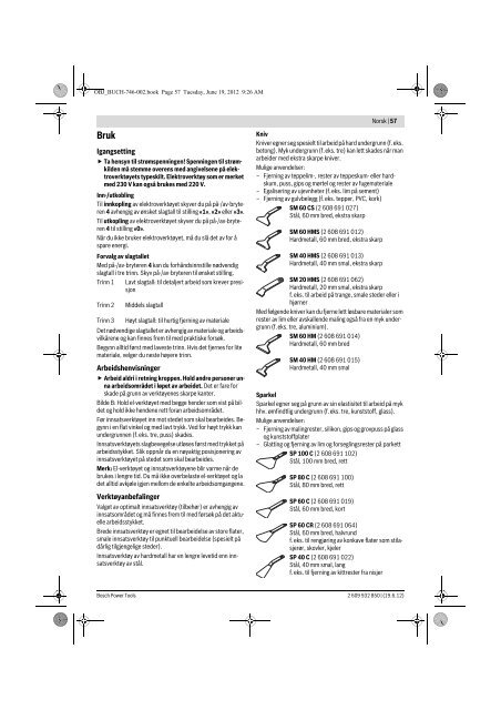 Bedienungsanleitung (PDF - 3,9 MB) - Bosch Elektrowerkzeuge für ...