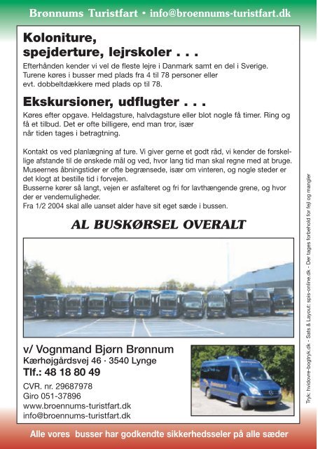 brochure - Brønnums Turistfart