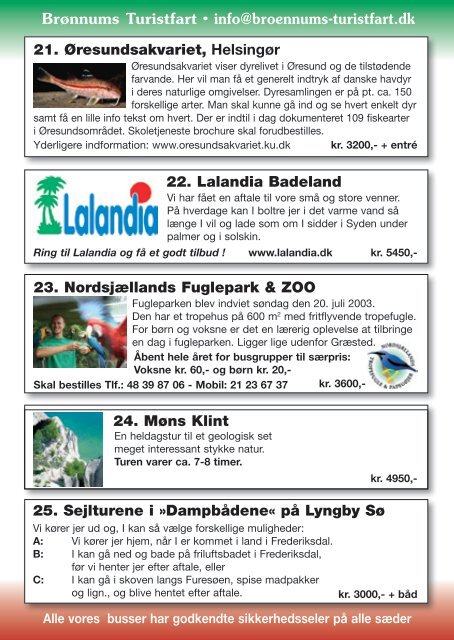 brochure - Brønnums Turistfart