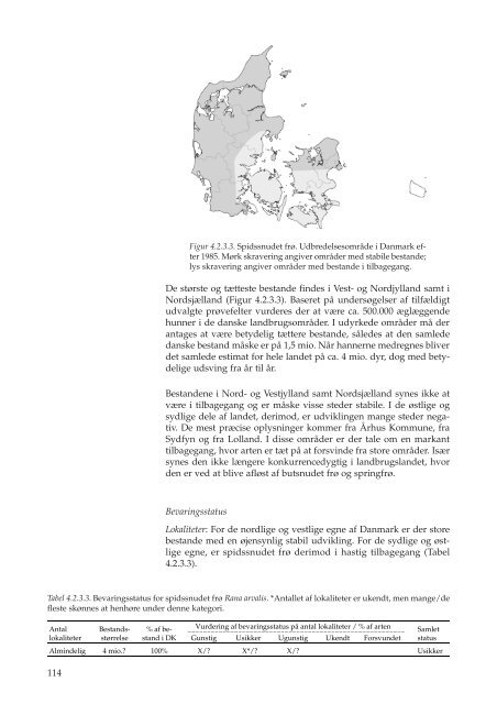 Naturtyper og arter omfattet af EF-Habitatdirektivet. Indledende