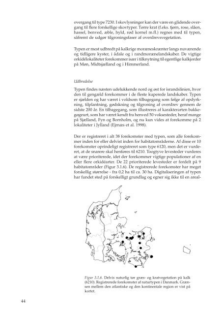 Naturtyper og arter omfattet af EF-Habitatdirektivet. Indledende