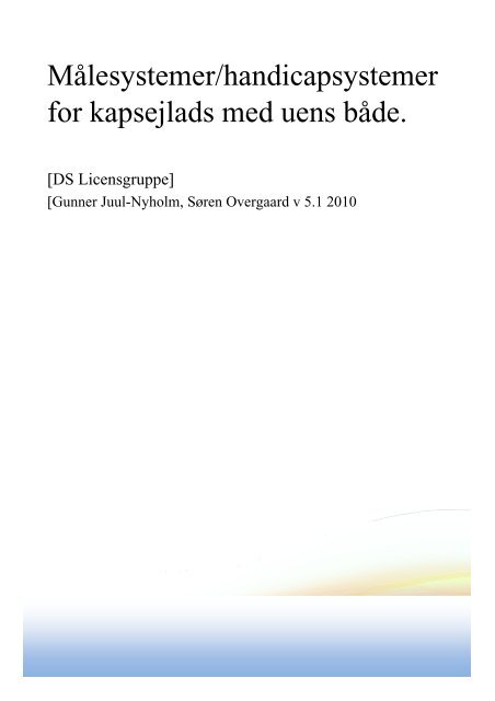 1_Generalforsamling-2010_indkaldelse ... - Dansk Sejlunion