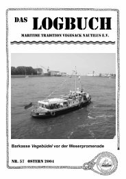 LOGBUCH - Vegesack Maritim