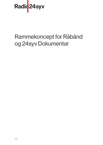 Råbånd og 24syvDokumentar - LARM Audio Research Archive