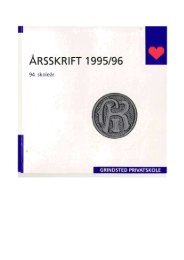 ARSSKRIFT 1995/96 - Elevforeningen Grindsted Privatskole