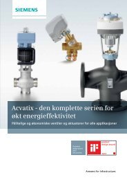 Akvatix ventiler og motorer - Siemens AS
