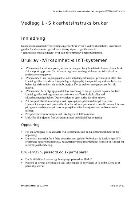 eksempel - Datatilsynet