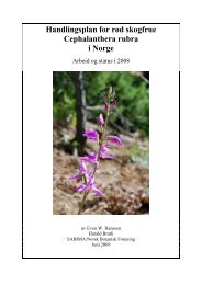 Handlingsplan for rød skogfrue Cephalanthera rubra i Norge - Sabima