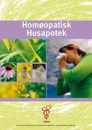 Homøopatisk Husapotek - Alma