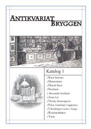 Katalog 1 – Varia - Antikvariat Bryggen