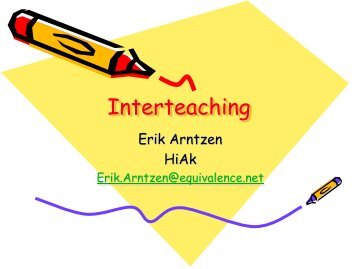 Interteaching - Erik Arntzen