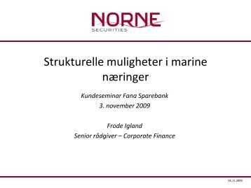 NORNE Sec. - Fana Sparebank