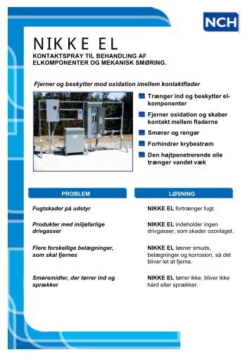 Nikke El - DK - NCH Europe Inc., Danmark