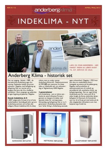 Download vort seneste nyhedsbrev her - Anderberg Klima