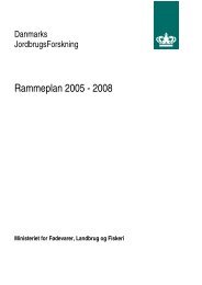 Rammeplan 2005 - 2008 - DCA - Nationalt Center for Fødevarer og ...